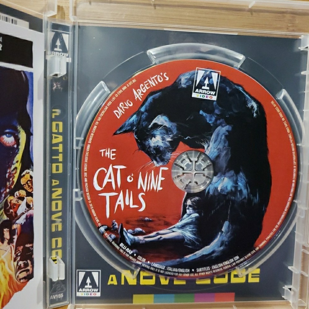 The Cat o Nine Tails 1971 Arrow Video Blu-ray Pre Owned - Picture 3 of 4